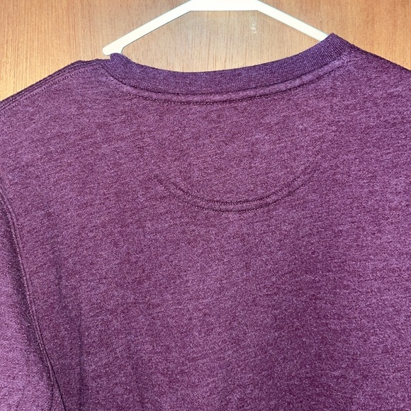 •CROFT & BARROW•EXTRA SOFT PLUM CREWNECK FLEECE LINE SWEATSHIRT SIZE SMALL EUC - Picture 8 of 9